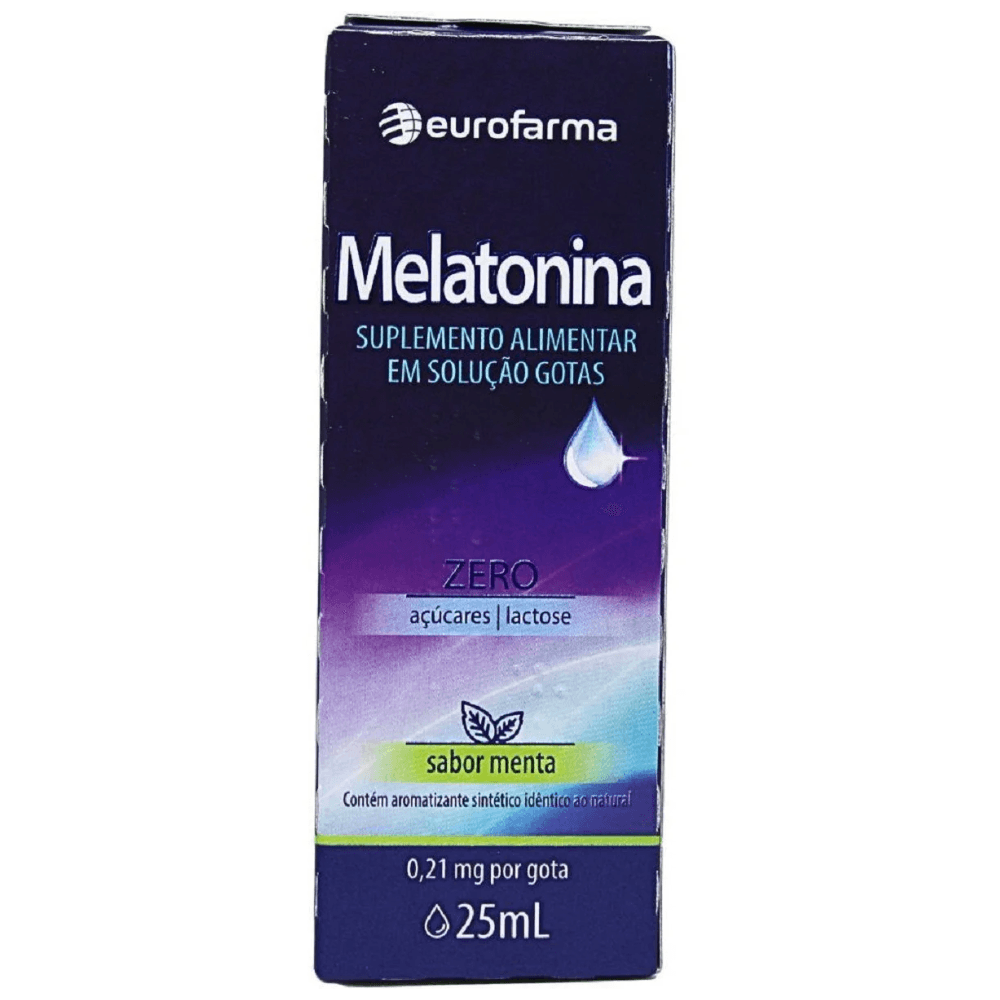 Melatonina Gotas Eurofarma Sabor Menta 25ml